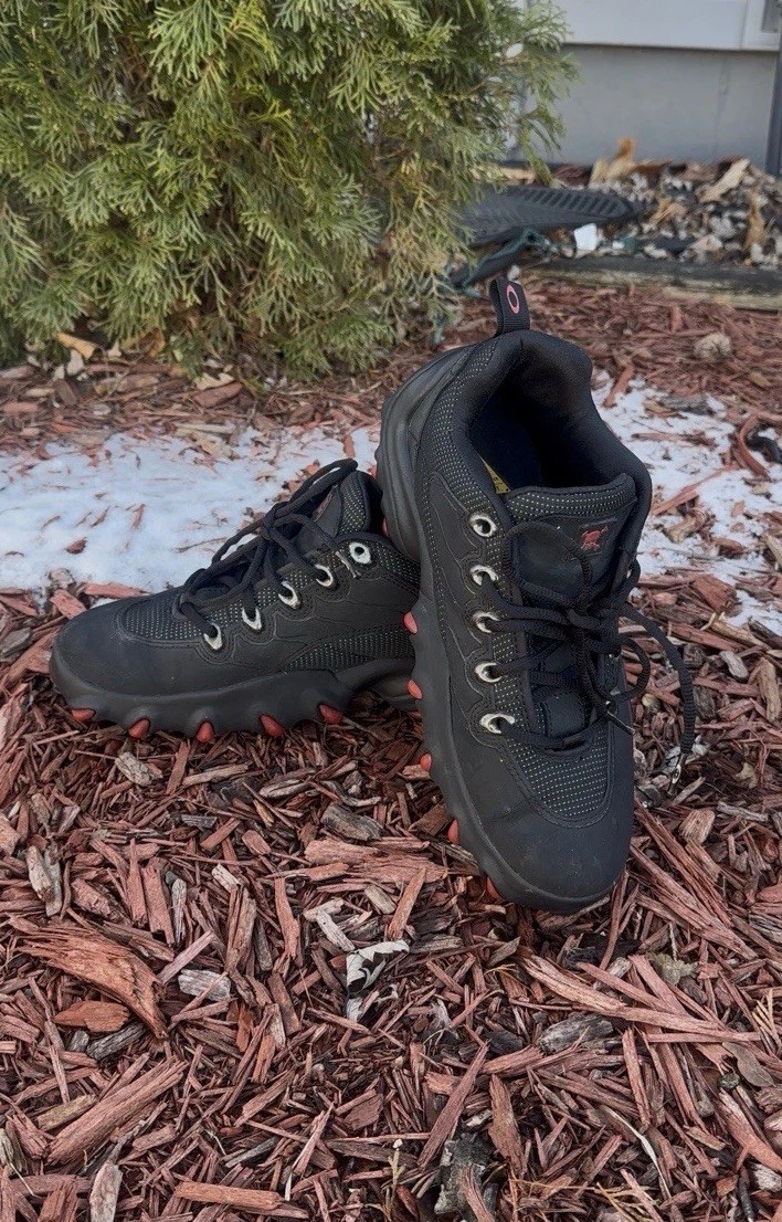 90s OAKLEY Trekking Shoes テック系 Vintage 90s Rare Oakley Teeth Chunky Outdoor Hiking Sneakers Shoes