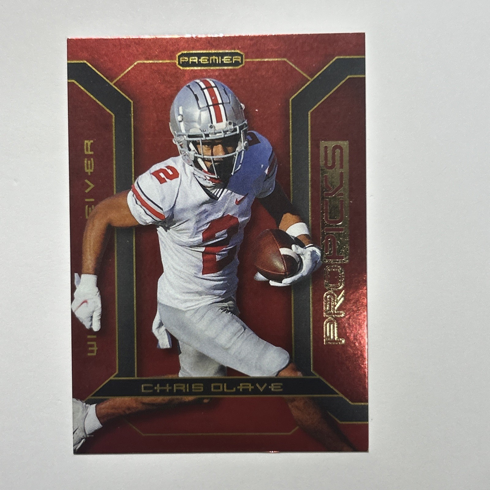 2022 Pro Picks Premier Rookies - Chris Olave #PP-32 (RC) Full RED FOIL