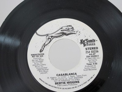 45 RECORD - BERTIE HIGGINS - CASABLANCA