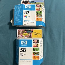 HP 57/ 58 Combo Pack 2 Ink Cartridges Genuine PHOTO Black Tri-Color exp 2006