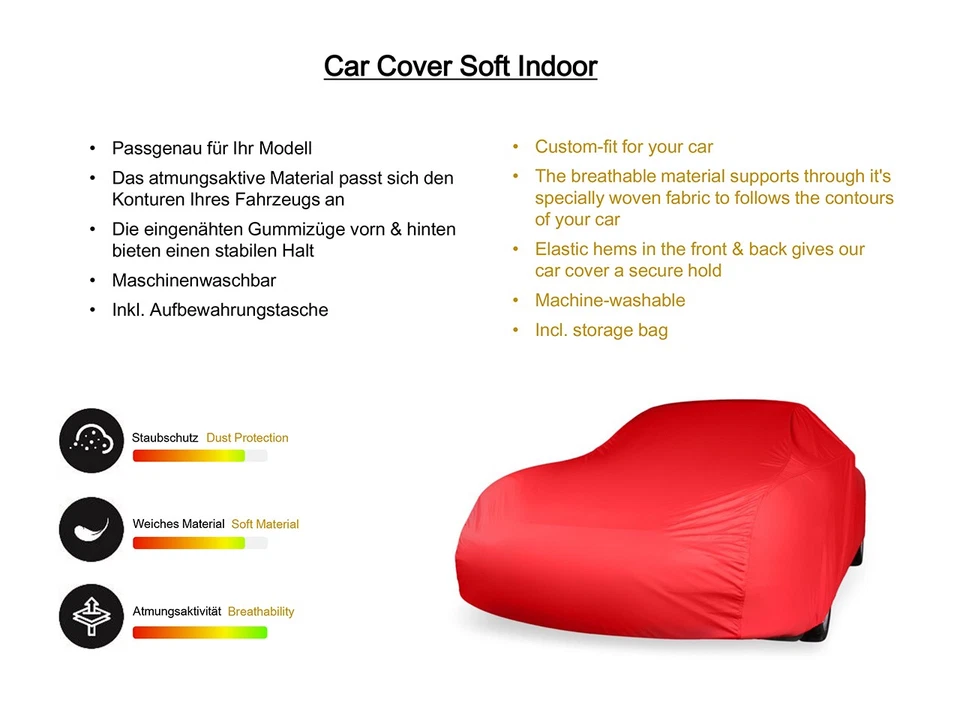 Cubierta de coche interior suave para Audi RS4 Cabriolet (B7) Foto 4 de 4