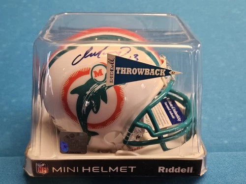 Dan Marino Miami Dolphins Autographed Throwback Mini Helmet PsaDna