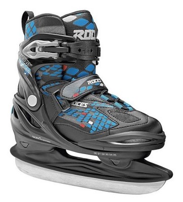Roces Boy's Moody Ice Boy Beginner Figure Ice Skates Italian Adjustable (13Jr-3)