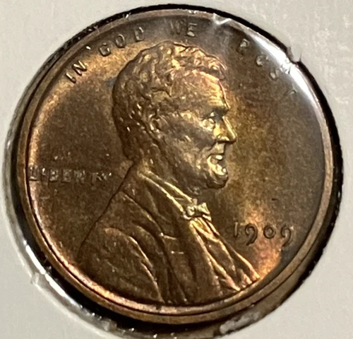 1909 VDB Philadelphia Mint Lincoln Wheat Cent Luster AU