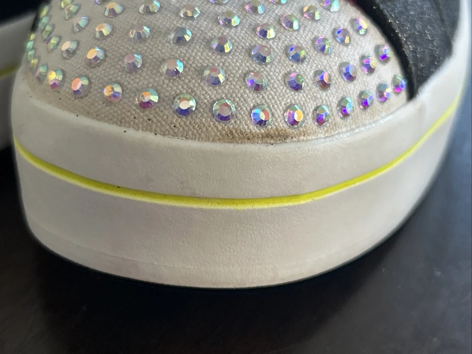 Tênis Skechers Feminino Feminino Top Alto com Cadarço FLIP KICKS Lantejoulas Tamanho 5 - Imagem 4 de 4