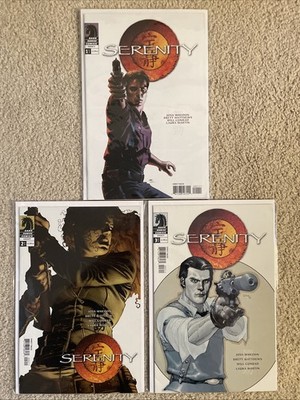 Serenity #1-3 Complete Series Set 2005 Dark Horse Comics Lot Firefly TV Show