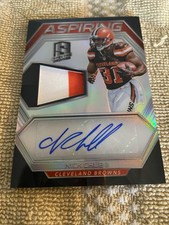 2018 Panini Spectra - Aspiring Patch Autographs Nick Chubb #APA-NC /149