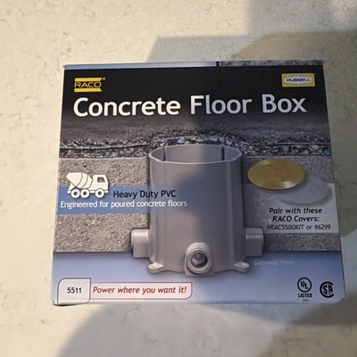 Hubbell Raco 5511 Round Concrete Floor Box Plastic Non Metallic