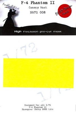 Dead Design 1/72 F-4 PHANTOM II CANOPY PAINT MASK Hasegawa & Hobby 2000