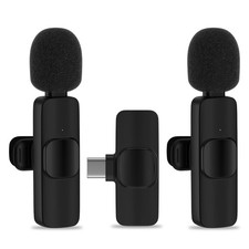 USB C Wireless Lavalier Microphone for iPhone 17 16 Pro Max 16e 15,Samsung Ga...