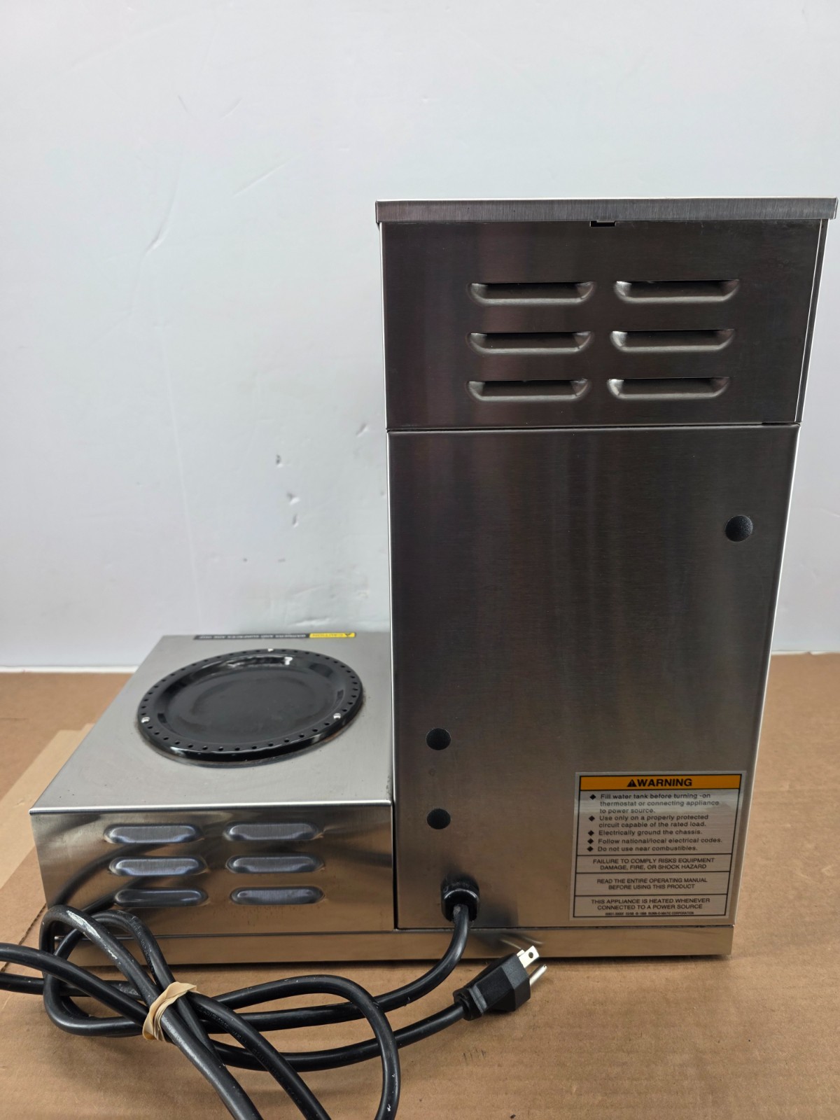 BUNN VP17-3 3L SST Pour-over Coffee Brewer - Fully Tested and Working Great