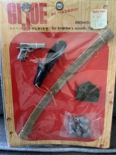Gi Joe Authentic Equipment Accessories Pack- Vintage 1964 Hasbro- SEALED NRFP