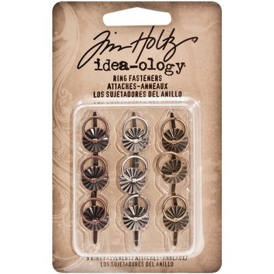 Tim Holtz Idea-Ology TH93060 Metal Ring Brad Fasteners