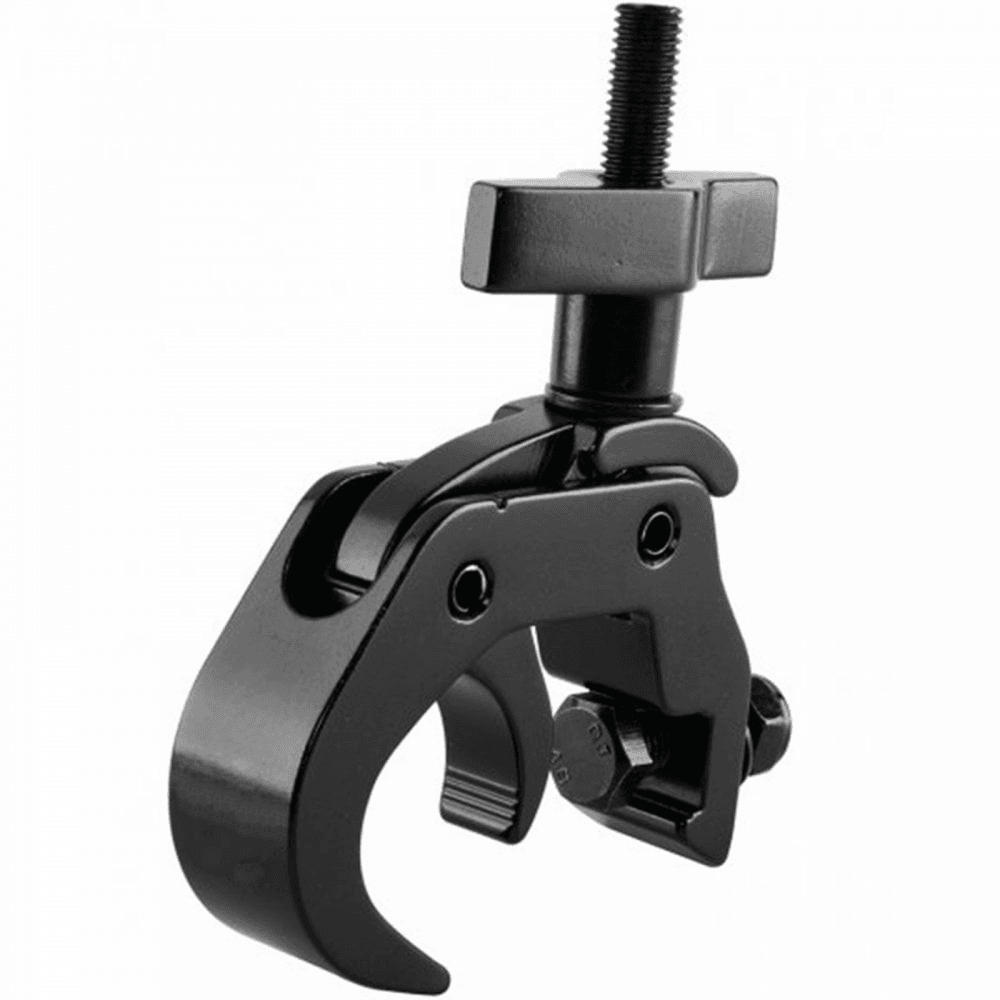 Black Anodized Heavy Duty Truss C Clamp 2"" 50mm Wrap Around Style 250Kg Load