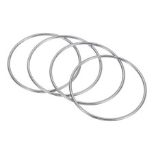 4 Pcs 3.1" Metal O Ring, 304 Stainless Steel Welded O Rings 3x80mm