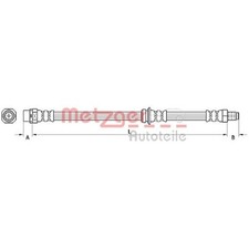 Metzger Bremsschlauch vorne rechts für BMW 3er E90