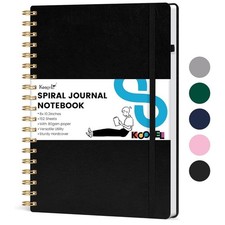 B5 Spiral Journal Notebook, Hardcover Notebook with 300 Numbered Pages Green
