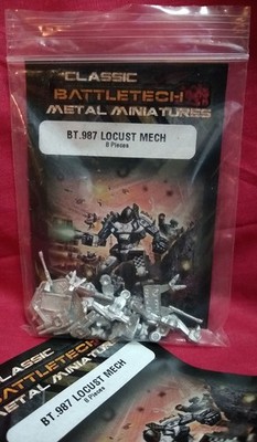 2 x LCT-5M Locust Unused BattleTech Metal Mini 'Mechs Ral Partha 20-987
