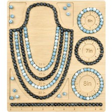 Bead Boards for Jewelry Making, Bamboo Beading Board for Necklace  Bracelet,...