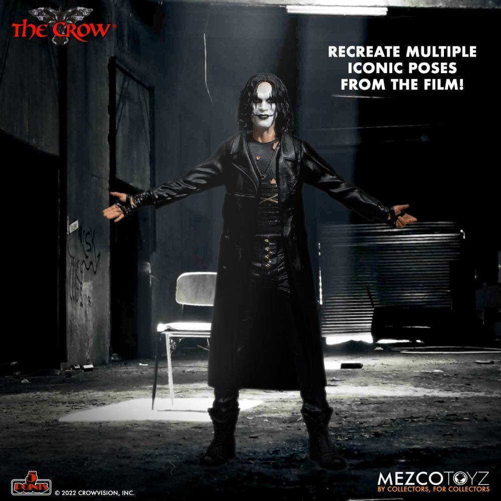 Mini Set 2 Figura de Acción 5 Puntos Mezco El Cuervo Brandon Lee