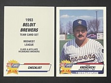 1993 BELOIT BREWERS Fleer/Pro Cards Set Break ***YOU PICK*** MILWAUKEE Class A