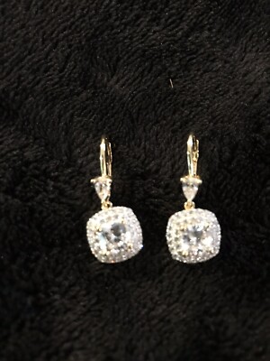 Bella Luce 5.03cts 18K YG over Sterling Silver Earrings