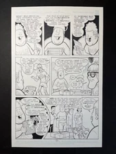THE 3 GEEKS original Art! Signed by Writer/Artist/Creator Rich Koslowski!
