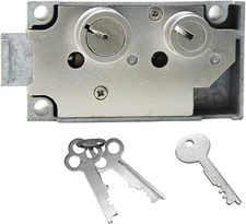 KD-73-21L Safe Deposit Box Double Nose Left Replace Lock With Guard Key