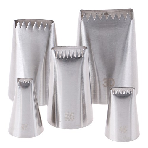 5pcs Basket Weave Tips Icing Piping Nozzle Stainless Steel Writing Tube Nozz3_bf - Picture 3 of 9