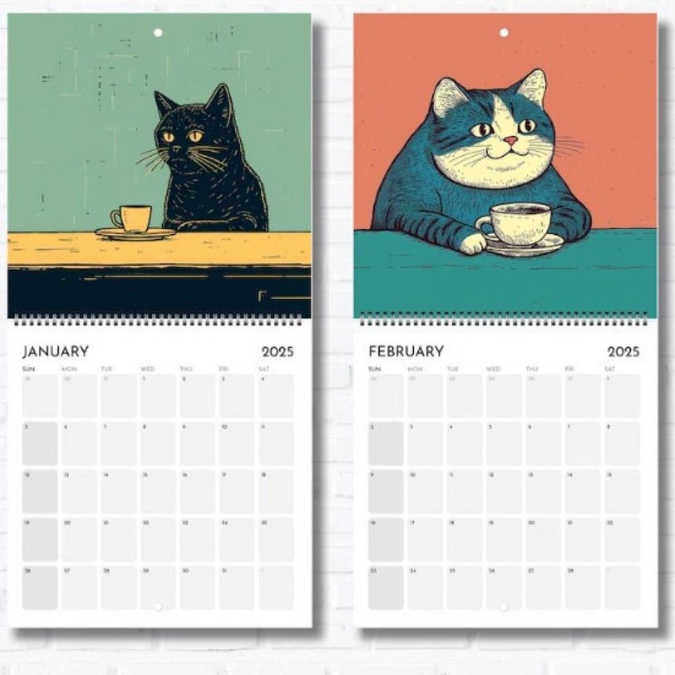 Family Planner 2025 Calendar Handmade Wall Calendar Home Decor eBay