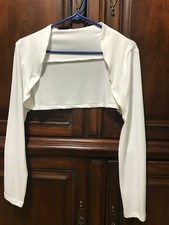 White Cropped Jacket - Size S