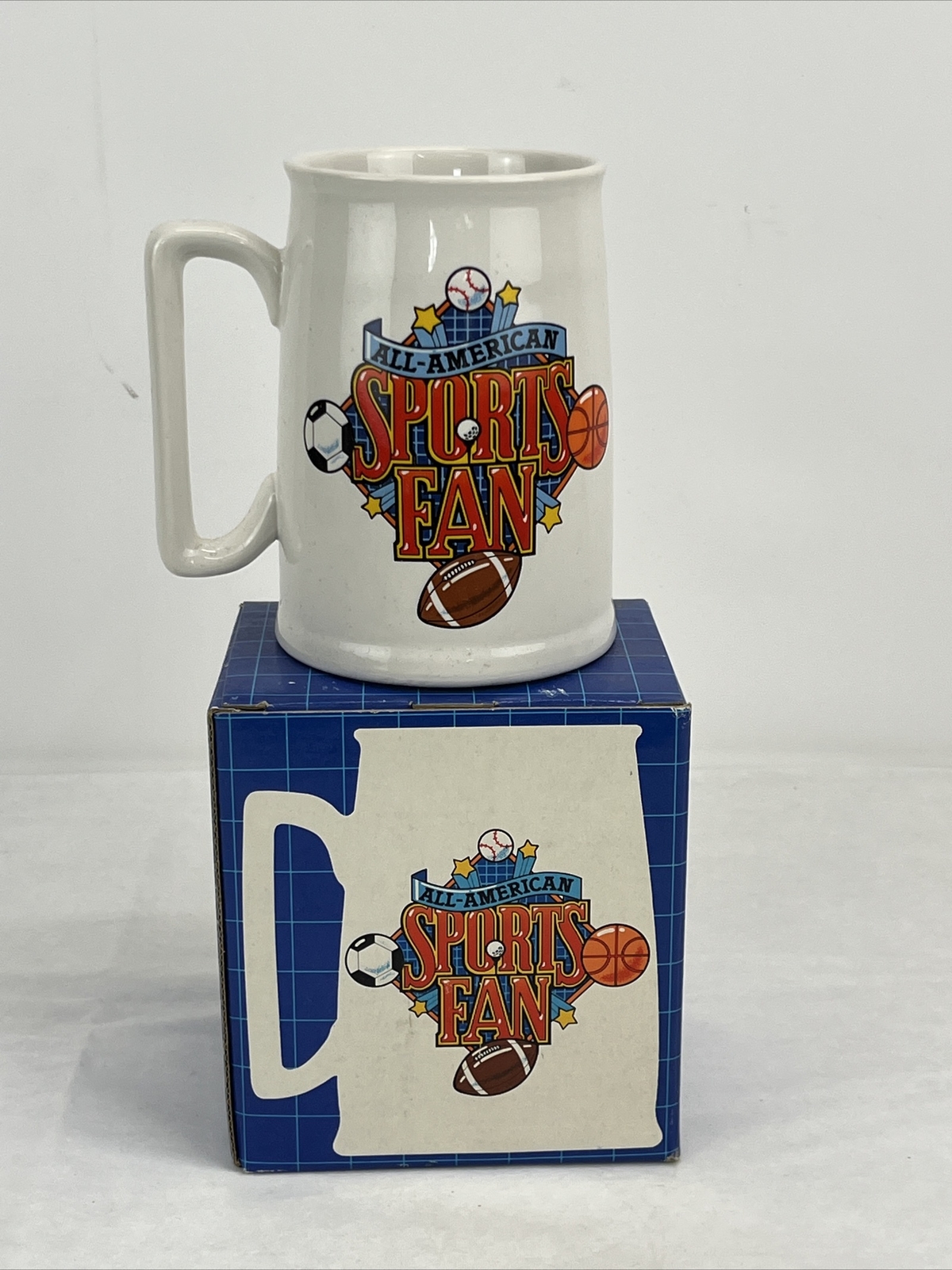 1986 Hallmark Big Smile Stein “All American Sports Fan” Mug Stein eBay