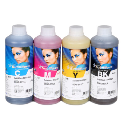 SubliNova G7 Sublimation Ink for Epson DX4 DX5 head Printers CMYK 1 Set