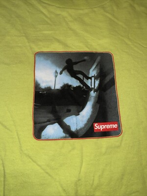Supreme Green Halfpipe Skating Skater XL T-Shirt Pastel Colored