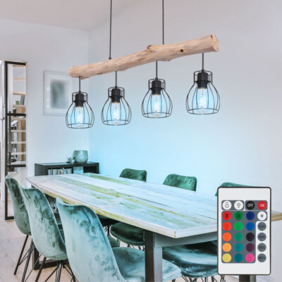 Smart Home RGB LED Pendel Lampe Dielen Hänge Decken Leuchte APP DIMMBAR schwarz Eglo 96978 Smart Home RGB LED Pendel Lampe Dielen Hänge Decken Leuchte APP DIMMBAR schwarz Eglo 96978