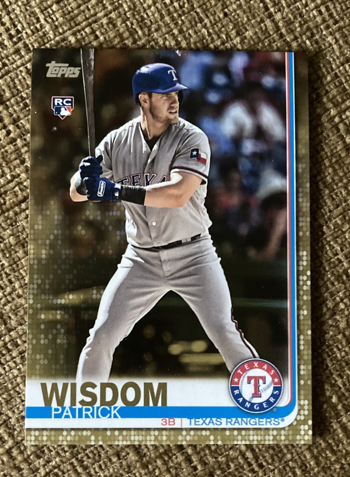 2019 Topps PATRICK WISDOM RC #578 Gold Rookie Card Chicago Cubs /2019