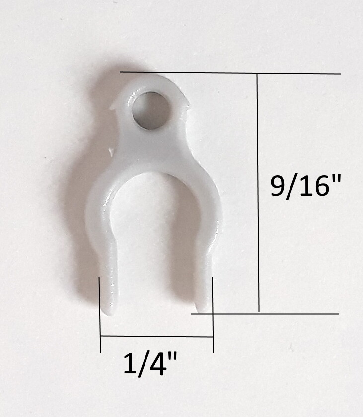 Blind Parts Vertical Blind Carrier Clip/Hook/Stem w/ Gear No Carrier