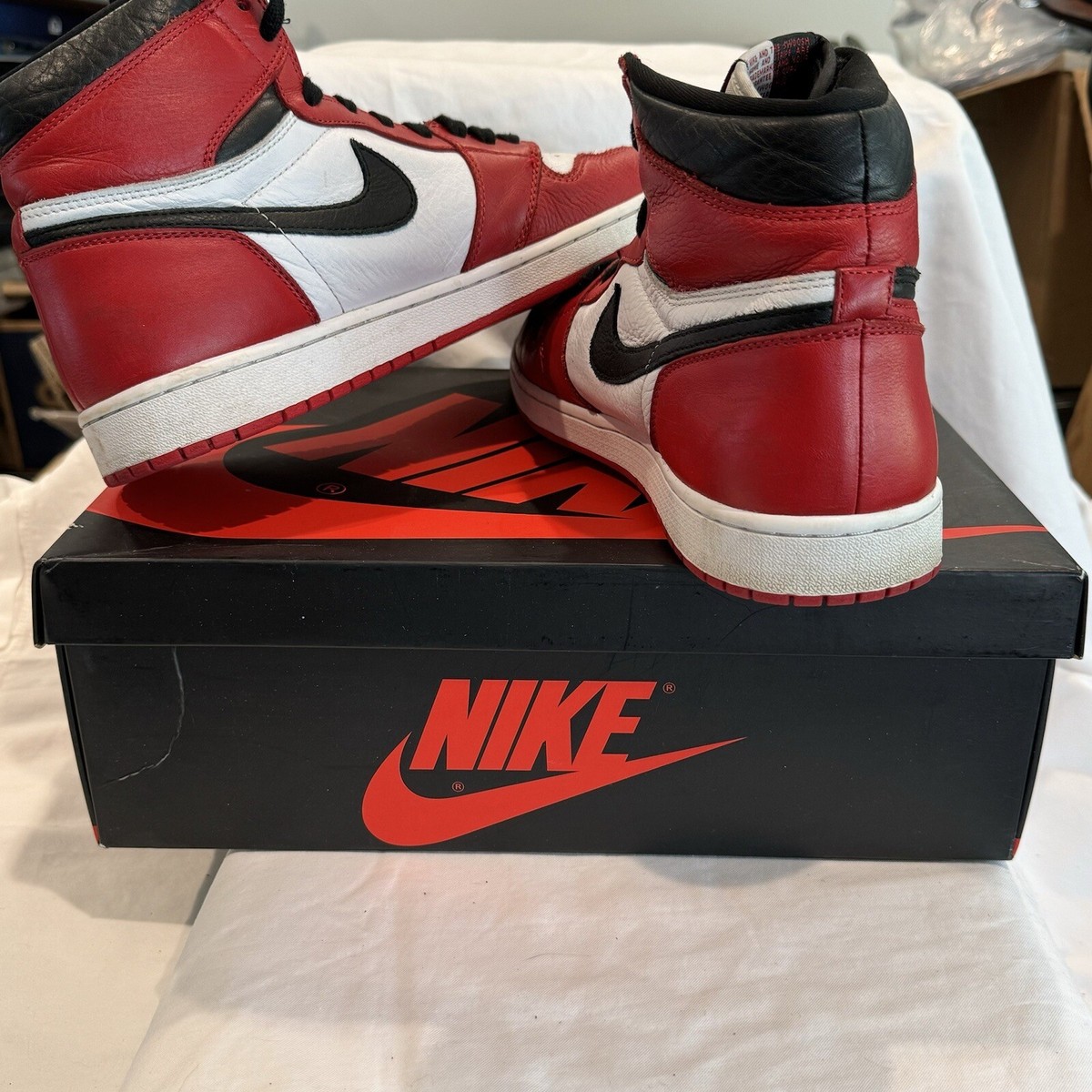 Air Jordan 1 Retro OG NRG High Homage To Home Pre Loved Mens Size