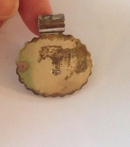 Vintage Heavy Solid Sterling Silver Shell Beaded … - image 3