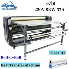 Qomolangma 67in Roll-to-Roll Large Format Heat Transfer Machine 220V CA Pickup