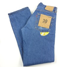 $550 RE/DONE Patched Up Button Fly Levis 501 Blue Jeans Made in USA Mens Size 30