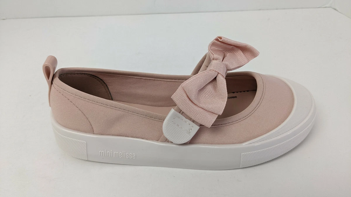 Mini Melissa Bow Sneakers Pink Big Kids 4 M eBay