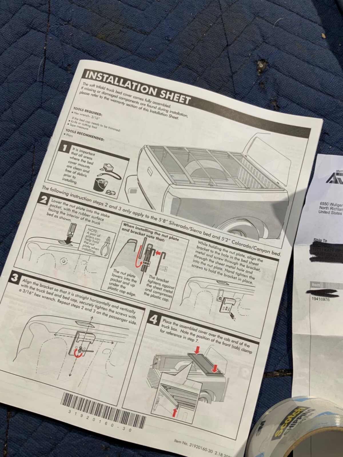 19416976 BED TONNEAU COVER BY ADVANTAGE GM SHORT BED 20192023 eBay