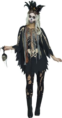 Adult Voodoo Poncho Costume One Size