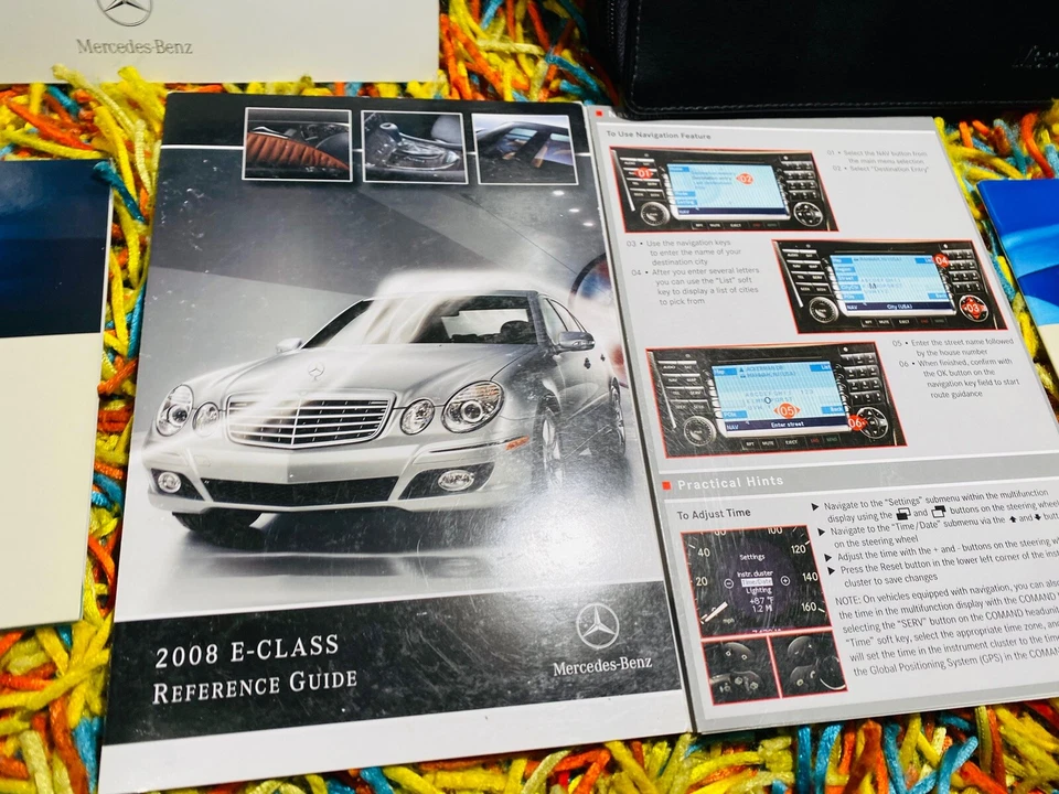 ⚠️ MERCEDES BENZ CLASE E 2008 E320 E350 E550 E63 AMG JUEGO MANUAL DEL PROPIETARIO 550 350 Foto 2 de 4