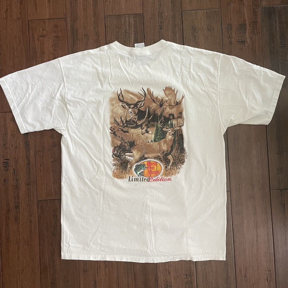 90s 00s Bassproshops ラガーシャツ XL Vintage 90s Bass Pro Shop logo t shirt 📏 size | Depop