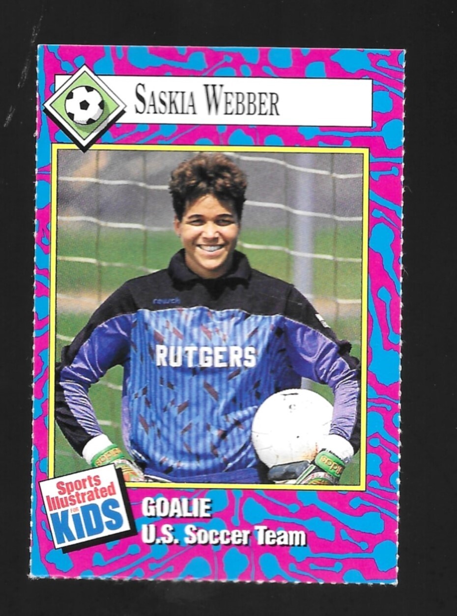 SASKIA WEBBER ROOKIE 1993 Sports Illustrated for Kids SI #182 USWNT Soccer NM+