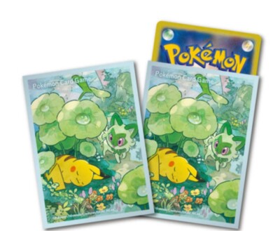 Pokemon Official Deck Shield Pikachu & Sprigatito 64 Sleeve