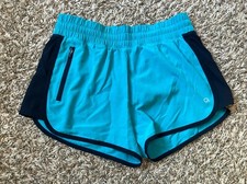 Gap Fit Shorts Womens Small Blue Running Gym Athletic GapFit with Liner 28x3 EUC