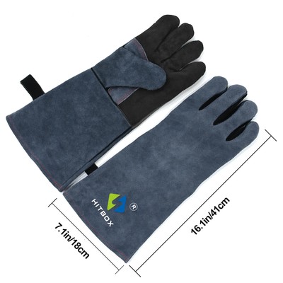 Schweißerhandschuhe Rindsleder Leder fürGrillkamin TIG MIG Feuerfeste Handschuhe
